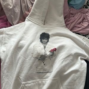 white prince hoodie size medium